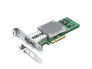 10Gtek 10Gb Network Interface Card, Dual SFP+ Port with Broadcom BCM57810S Chipset, PCI Express Ethernet LAN Adapter Support Windows Server/Windows/Linux/VMware