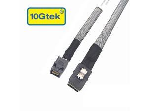 10Gtek Internal Mini SAS HD SFF-8643 to Mini SAS SFF-8087 Cable, 1-Meter(3.3ft), Foldable, Flexible, 2 Pack 10Gtek Internal Mini SAS HD SFF-8643 to Mini SAS SFF-8087 Cable, 1-Meter(3.3ft), Foldable, Flexible, 2 Pack