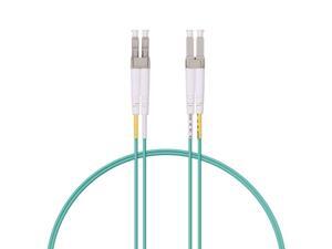 Fiber Patch Cord LC to LC OM3 Fiber 10Gb Multi-mode Duplex 50/125 LSZH LC Fiber Optic Cable Fiber Jumper for SFP Transceiver, Computer Fiber Networks 1-Meter(3.28ft)