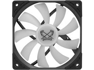 Scythe Kaze Flex PWM, Premium Quiet RGB Slim Fan, 4-Pin, 1800RPM, No Controller Included, Single Pack (120x15mm, RGB LED)