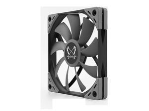 Scythe Kaze Flex PWM, Premium PC Quiet Slim Fan, 4-Pin, 1200RPM (120x15mm, Grey Color)