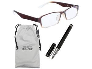 True Gear iShield Anti Reflective Coated Reading Glasses - Stylish half Frame (+1.75) - Brown True Gear iShield Anti Reflective Coated Reading Glasses - Stylish half Frame (+1.75) - Brown