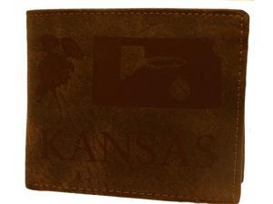 True Gear Men's State Wallets - Kansas (Dark Brown) True Gear Men's State Wallets - Kansas (Dark Brown)