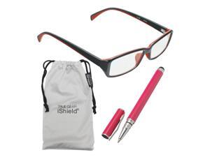 True Gear iShield Anti Reflective Reading Glasses - Double Injection Modern Style (+2.50) - Black with Red True Gear iShield Anti Reflective Reading Glasses - Double Injection Modern Style (+2.50) - Black with Red