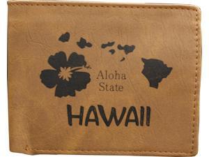True Gear Men's State Wallets - Hawaii (Light Brown) True Gear Men's State Wallets - Hawaii (Light Brown)
