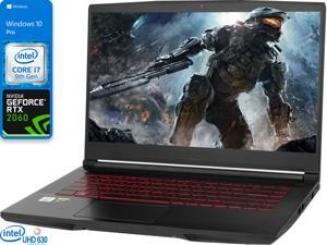 MSI THIN GF65 Gaming Notebook, 15.6" 120Hz FHD Display, Intel Core i7-9750H Upto 4.5GHz, 32GB RAM, 4TB NVMe SSD, NVIDIA GeForce RTX 2060, HDMI, Wi-Fi, Bluetooth, Windows 10 Pro MSI THIN GF65 Gaming Notebook, 15.6" 120Hz FHD Display, Intel Core i7-9750H Upto 4.5GHz, 32GB RAM, 4TB NVMe SSD, NVIDIA GeForce RTX 2060, HDMI, Wi-Fi, Bluetooth, Windows 10 Pro