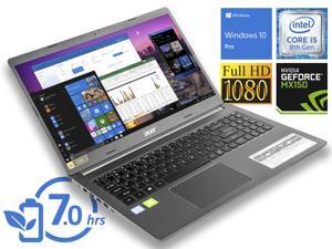 Acer Aspire 5 Notebook, 15.6" FHD Display, Intel Core i5-8265U Upto 3.9GHz, 8GB RAM, 128GB NVMe SSD, NVIDIA GeForce MX250, HDMI, Wi-Fi, Bluetooth, Windows 10 Pro Acer Aspire 5 Notebook, 15.6" FHD Display, Intel Core i5-8265U Upto 3.9GHz, 8GB RAM, 128GB NVMe SSD, NVIDIA GeForce MX250, HDMI, Wi-Fi, Bluetooth, Windows 10 Pro
