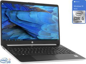 HP 15 Notebook, 15.6" HD Display, Intel Core i5-1035G1 Up to 3.6GHz, 8GB RAM, 256GB NVMe SSD, HDMI, Card Reader, Wi-Fi, Bluetooth, Windows 10 Home (7PD89UA)