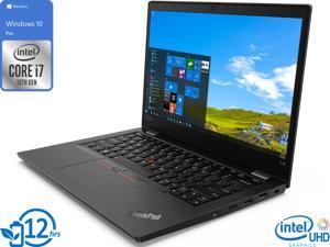 Lenovo ThinkPad L13 Notebook, 13.3" IPS FHD Display, Intel Core i7-10510U Upto 4.9GHz, 8GB RAM, 256GB NVMe SSD, HDMI, DisplayPort via USB-C, Card Reader, Wi-Fi, Bluetooth, Windows 10 Pro (20R3000TUS)