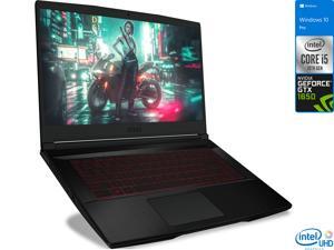 MSI GF63 Gaming Laptop, 15.6" FHD Display, Intel Core i5-10300H Upto 4.5GHz, 16GB RAM, 512GB NVMe SSD, NVIDIA GeForce GTX 1650, HDMI, Wi-Fi, Bluetooth, Windows 10 Pro MSI GF63 Gaming Laptop, 15.6" FHD Display, Intel Core i5-10300H Upto 4.5GHz, 16GB RAM, 512GB NVMe SSD, NVIDIA GeForce GTX 1650, HDMI, Wi-Fi, Bluetooth, Windows 10 Pro