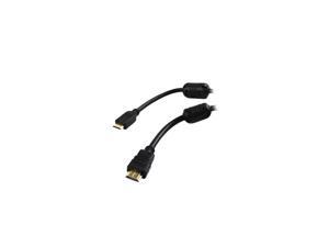 Fuji Labs HDM-MINIBB-HSE10BK 10 ft. Black Mini HDMI to HDMI Gold Plated Connector Cable with Ethernet & Ferrites Male to Male (2 Pack) Fuji Labs HDM-MINIBB-HSE10BK 10 ft. Black Mini HDMI to HDMI Gold Plated Connector Cable with Ethernet & Ferrites Male to Male (2 Pack)