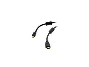 Fuji Labs HDM-MINIBB6BK 6 ft. Black Gold Plated Connector Mini HDMI to HDMI Black Cable with Ferrite Male to Male (2 Pack) Fuji Labs HDM-MINIBB6BK 6 ft. Black Gold Plated Connector Mini HDMI to HDMI Black Cable with Ferrite Male to Male (2 Pack)