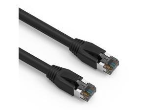 Fuji Labs 50Ft Cat.8 S/FTP Ethernet Network Cable 2GHz 40G (Black) Fuji Labs 50Ft Cat.8 S/FTP Ethernet Network Cable 2GHz 40G (Black)