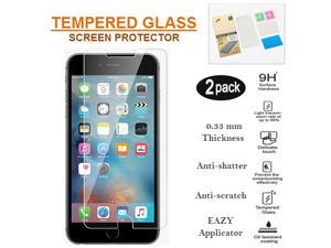 iPhone 7 Plus Tempered Glass Screen Protector - 2 Pack