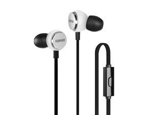 Edifier P293 Earbud Earphone IEM In Ear Monitor Headphone Cellphone Headset with Mic and Remote - White
