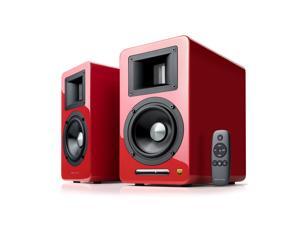 AirPulse A100 Hi-Res Audio Certified Active Speaker System Built-in Amplifier Optical, Coaxial, Bluetooth 4.1 aptX, RCA, AUX, and USB Inputs - Pair Red AirPulse A100 Hi-Res Audio Certified Active Speaker System Built-in Amplifier Optical, Coaxial, Bluetooth 4.1 aptX, RCA, AUX, and USB Inputs - Pair Red
