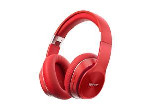 Edifier W820BT Bluetooth Headphones - Foldable Wireless Headphone with 80-hour Long Battery Life - Red