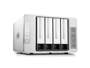 TerraMaster F4-210 4-Bay NAS 1GB RAM Quad Core Network Attached Storage Media Server Personal Private Cloud (Diskless)