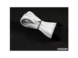 Darkside 24-Pin ITX 7" (20cm) HSL Single Braid Extension Cable - White (DS-0634) Darkside 24-Pin ITX 7" (20cm) HSL Single Braid Extension Cable - White (DS-0634)