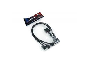 Phobya 4-Pin Molex to 2x 4-Pin PWM and 1x 3-Pin Fan - 30cm | Black (81130) Phobya 4-Pin Molex to 2x 4-Pin PWM and 1x 3-Pin Fan - 30cm | Black (81130)