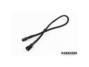 Darkside 12" (30cm) RGB Extension M/F Cable - Jet Black (DS-0502) Darkside 12" (30cm) RGB Extension M/F Cable - Jet Black (DS-0502)
