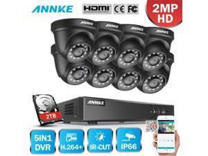 ANNKE 8CH Security Camera System HD-TVI 1080P Lite H.264+ DVR with 8×1080P HD Indoor/Outdoor Weatherproof CCTV Cameras, Motion Alert, Remote Access with 1TB HDD ANNKE 8CH Security Camera System HD-TVI 1080P Lite H.264+ DVR with 8×1080P HD Indoor/Outdoor Weatherproof CCTV Cameras, Motion Alert, Remote Access with 1TB HDD
