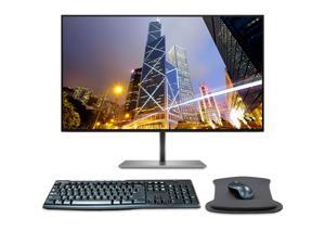 HP Z27u G3 27 Inch 2560 x 1440 QHD IPS LEDBacklit LCD Monitor Bundle with Blue Light Filter HDMI DisplayPort USB TypeC Gel Mouse Pad and MK270 Wireless Keyboard and Mouse Combo