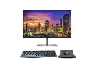 HP Z27q G3 27 Inch 2560 x 1440 QHD IPS LEDBacklit LCD Monitor Bundle with Blue Light Filter HDMI DisplayPort Gel Mouse Pad and MK270 Wireless Keyboard and Mouse Combo