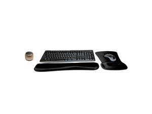 Logitech MK270 Wireless Keyboard & Mouse Combo Active Lifestyle Travel Home Office Must-Have Modern Bundle with Micro Portable Wireless Bluetooth Speaker, Gel Wrist Pad & Gel Mouse Pad