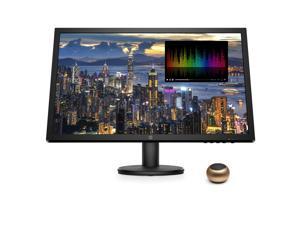 HP V24 FHD 1920x1080 Monitor Bundle with HDMI, FreeSync, Low Blue Light, and Mini Bluetooth Speaker for Professional Sound, Built-in Microphone and Remote Shutter for Photos