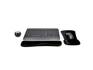 Logitech MK540 Advanced Wireless Keyboard & Mouse Combo Travel Home Office Active Lifestyle Must-Have Modern Bundle with Mini Glam Portable Wireless Bluetooth Speaker, Gel Wrist Pad & Gel Mouse Pad