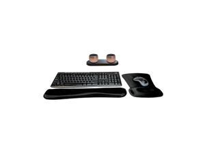 Logitech MK270 Wireless Keyboard & Mouse Combo Active Lifestyle Travel Home Office Modern Bundle with Set of 2 Pro Portable Wireless Bluetooth Speakers, Charging Tray, Gel Wrist Pad & Gel Mouse Pad