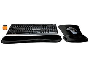 Logitech MK270 Wireless Keyboard & Mouse Combo Active Lifestyle Travel Home Office Modern Bundle with Micro Glow in the Dark Portable Wireless Bluetooth Speaker, Gel Wrist Pad & Gel Mouse Pad