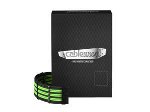 CableMod PRO ModMesh C-Series RMi & RMx Cable Kit - BLACK / LIGHT GREEN CableMod PRO ModMesh C-Series RMi & RMx Cable Kit - BLACK / LIGHT GREEN