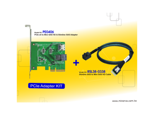 Innocard PCIe x4 to Mini SAS HD & Slimline SAS Adapter with Mini SAS HD to Slimline SAS Cable Innocard PCIe x4 to Mini SAS HD & Slimline SAS Adapter with Mini SAS HD to Slimline SAS Cable