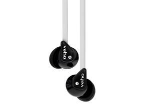 Veho Z-1 Black/White VEP-003-360Z1BW 3.5mm Connector Canal 360 Qube Stereo Noise isolating Earphone Veho Z-1 Black/White VEP-003-360Z1BW 3.5mm Connector Canal 360 Qube Stereo Noise isolating Earphone
