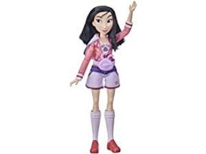 disney princess comfy squad mulan fashion doll, toy inspired by disney?s ralph breaks the internet, casual outfit doll, girls 5 and up