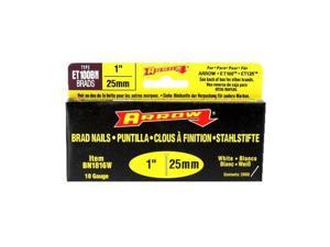 Arrow Brad Nail, White, 1 In, 18 Ga, PK2000 White 18 Gauge BN1816WCS Arrow Brad Nail, White, 1 In, 18 Ga, PK2000 White 18 Gauge BN1816WCS