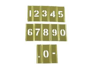 3" Interlocking Brass Stencil Number Set 3" Interlocking Brass Stencil Number Set