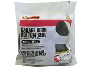 Thermwell Products G16H Black Rub Garage Door Btm 2-1/4X16 Rubber - Nail-On - Ea