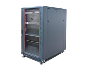 22U Free Standing Server Rack Cabinet. Fits Most of Servers, ACCESSORIES FREE!! Thermo Control, 4 Fan Cooling Panel, Shelf, 8-Way PDU, Fully Lockable 39"Deep Network IT Server Rack Enclosure