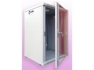 18U Server Rack Cabinet Enclosure. Fully Equipped. ACCESSORIES FREE! Vented Shelf, Cooling Fan, Hardware. Wall Mount 24" Deep Closed Lockable Server Network IT 19" Enclosure Box