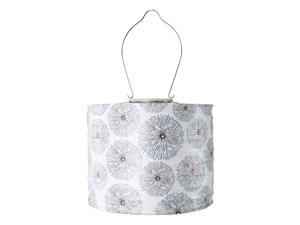 Allsop 32156 SOJI Printed Stella Urchin Drum Solart Lantern, 6.5x8 Allsop 32156 SOJI Printed Stella Urchin Drum Solart Lantern, 6.5x8