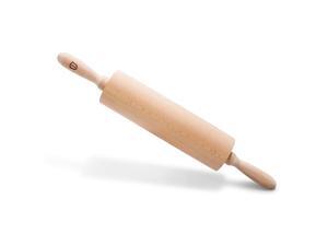 Islandoffer Classic Beechwood Rolling Pin for Fondant, Pie Crust, Cookie, Pastry, Dough - 16 inches - Essential Kitchen Utensils Islandoffer Classic Beechwood Rolling Pin for Fondant, Pie Crust, Cookie, Pastry, Dough - 16 inches - Essential Kitchen Utensils