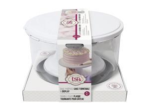 TSP by Architec Cake Decorating Turntable & Display, 3 tools in 1 Cake Stand, Decorate, Serve & Store TSP by Architec Cake Decorating Turntable & Display, 3 tools in 1 Cake Stand, Decorate, Serve & Store