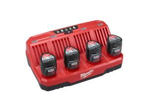 Milwaukee 48-59-1204 M12 Li-Ion Four Bay Sequential Battery Charger New Milwaukee 48-59-1204 M12 Li-Ion Four Bay Sequential Battery Charger New