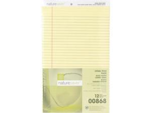 Nature Saver 100% Recycled Canary Legal Ruled Pads - Legal - 00868 Nature Saver 100% Recycled Canary Legal Ruled Pads - Legal - 00868