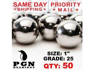 7/32" G25 Precision Chrome Steel Bearing Balls Chromium AISI 52100 50 QTY 