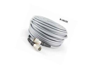 R-U8001-5 5Pack 1ft RG-8/U Mini Coax UHF PL-259 Male/Male Grey Coax Cable 
