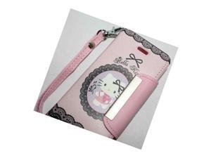 Iphone Se 2016 & 5S - Hello Kitty Leather Wallet Flip Pouch Case Cover Pink Love Iphone Se 2016 & 5S - Hello Kitty Leather Wallet Flip Pouch Case Cover Pink Love